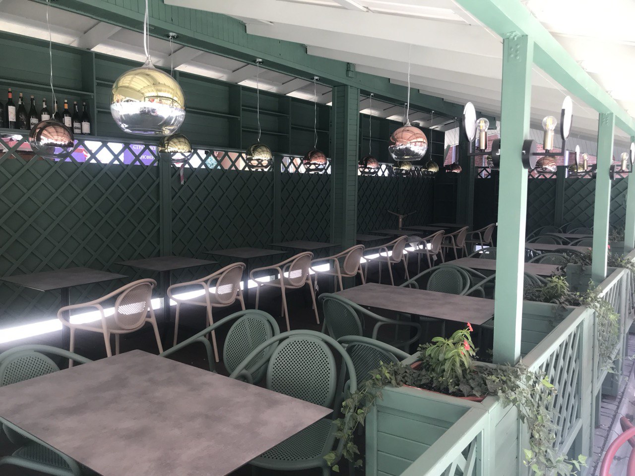 Covered Outdoor Dining Buildout