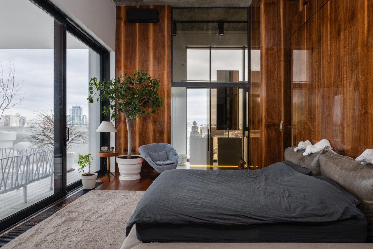 Polished Walnut Apartment Renovation